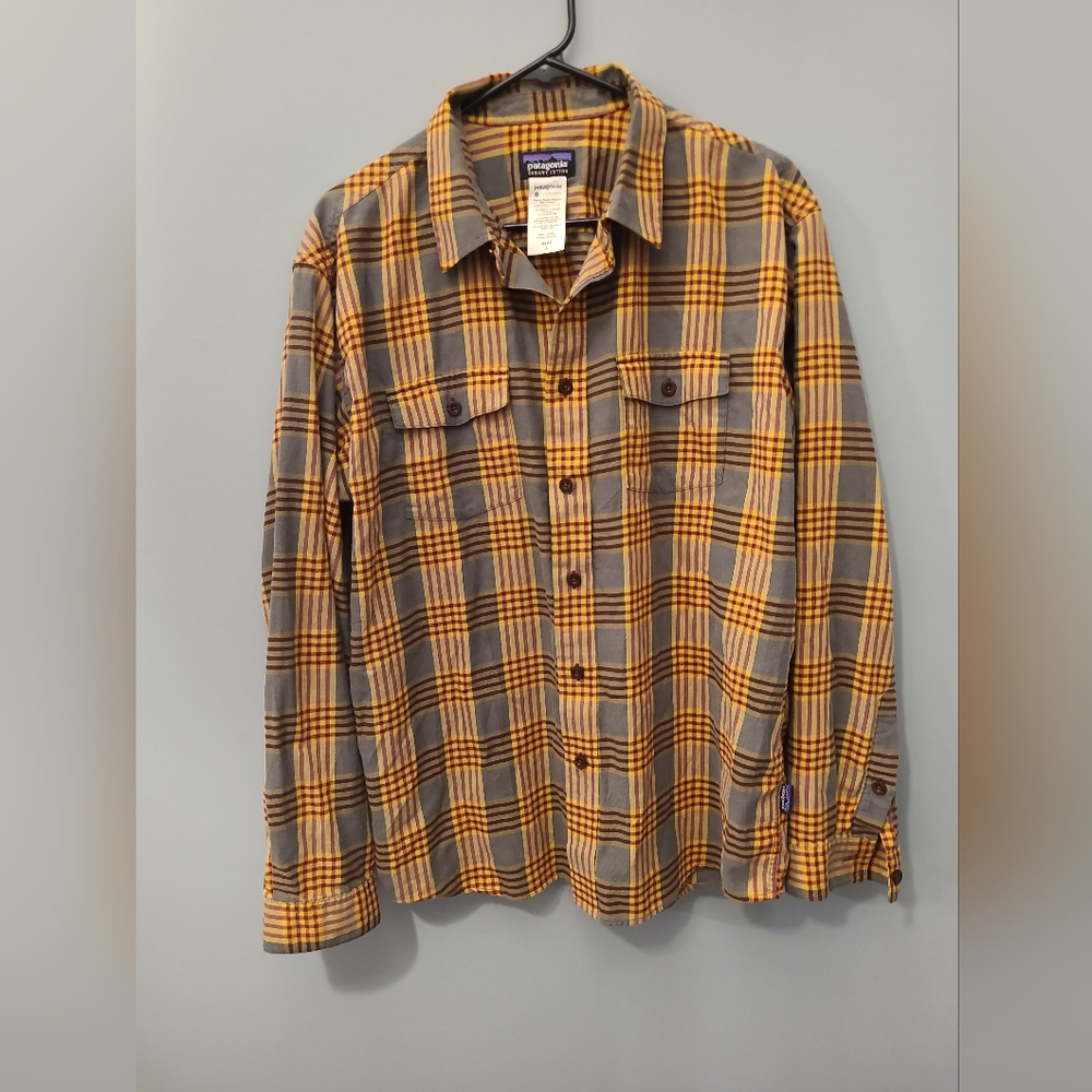 Patagonia Organic Cotton Men's Flannel Shirt Size L